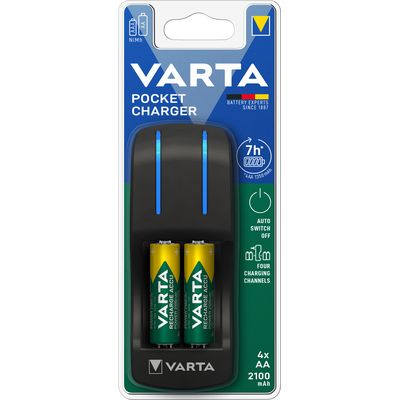 Varta Battery charger. Pocket 4xAA incl.4xAA 2100mAh Bild 5