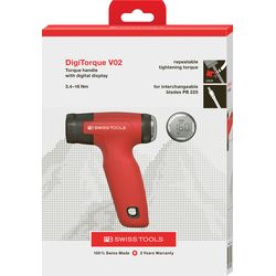 PB Swiss Tools Torque lever handle PB 9325 DigiTorque V02 digital 3.4-16 Nm CBB