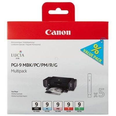 Canon Tintenset PGI-9MUL MBK, PC, PM, R, G Bild 2