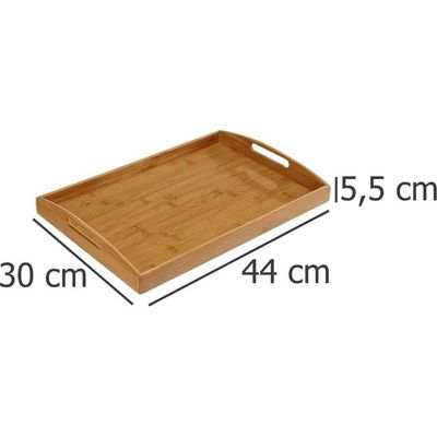 Zeller Present Tablett Bamboo 44x30x5,5cm Bild 5