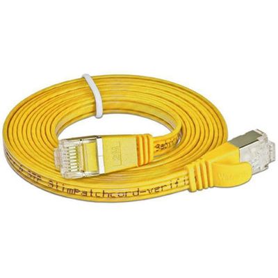 SLIM câble patch Cat 6, STP, 15 m, jaune