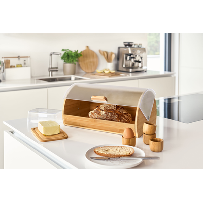 Zeller Present Roll-up bread bin bamboo plastic 39x25x19 cm Bild 2