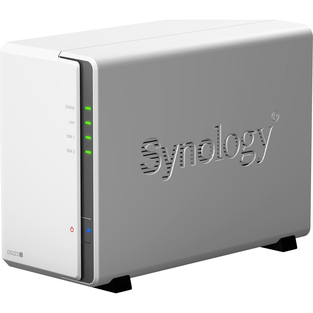 Synology DiskStation DS223j NAS + 2x Discos Duros 4TB WD Red Plus