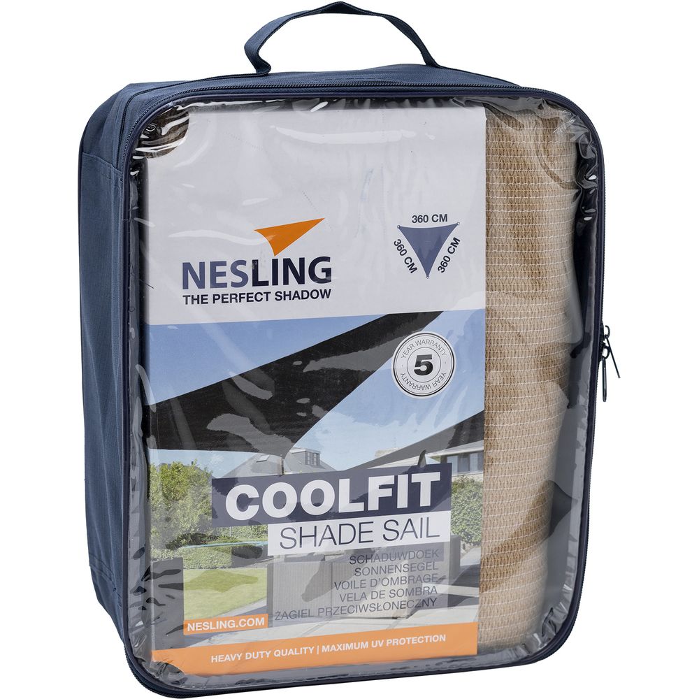 Nesling Auvent Coolfit Triangle Sable 360x360x360cm Bild 1