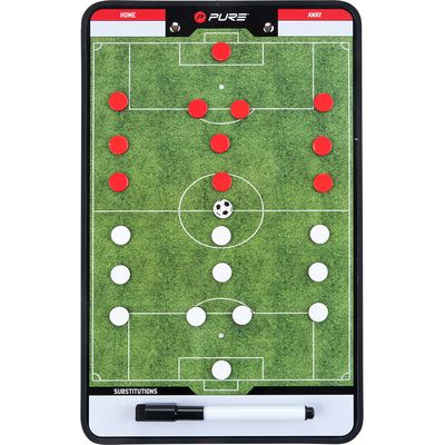 pure2improve doppelseitiges Coach-Board Fussball 35x22cm