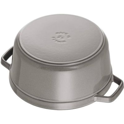 Staub Topf rund grau 1.2 lt., 16cm Bild 3