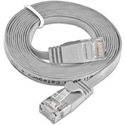 SLIM câble patch Cat 6, UTP, 0.15 m, gris