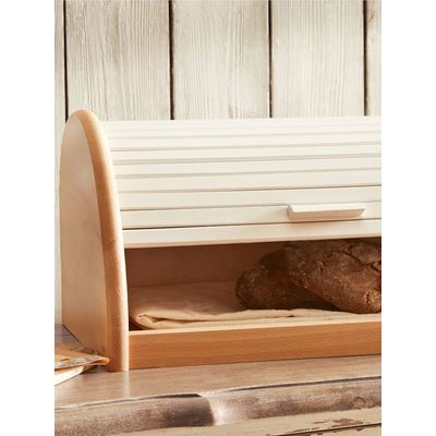 Zeller Present Beech roll bread box 40x28x18cm Bild 2