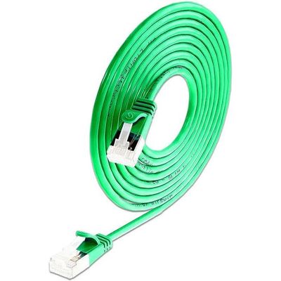 SLIM patch cord Cat 6A, U/FTP, 0.25 m, green