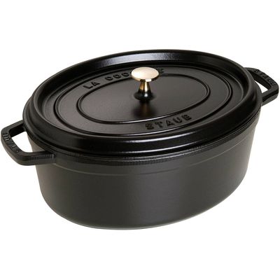 Staub Topf oval schwarz 0.25 lt. 11cm Bild 5