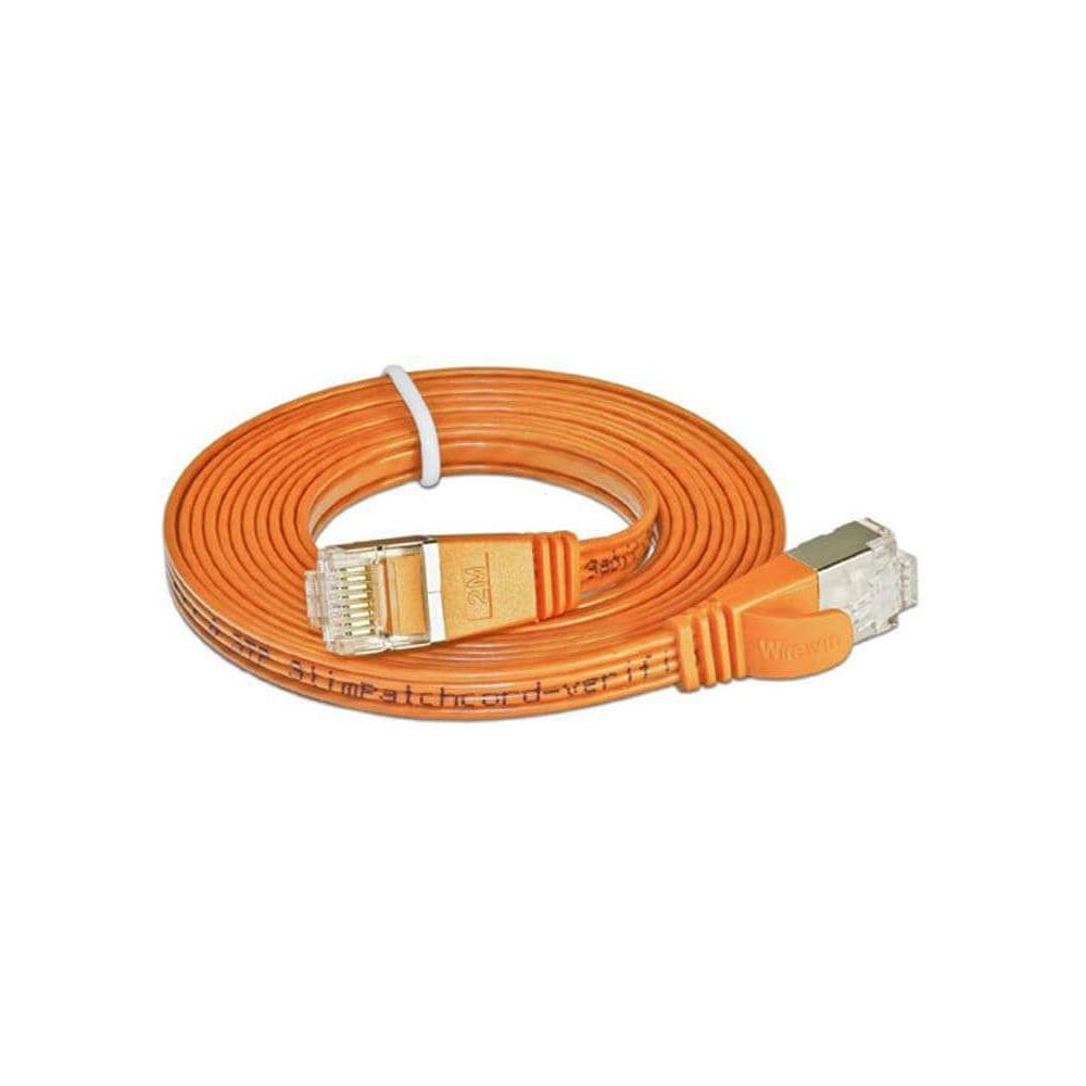 SLIM patchkabel  Cat 6, STP, 0.75 m, Orange Bild 1