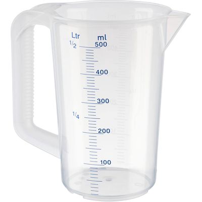 Measuring cup 0.5 lt. Ø 9.5cm, H 14cm