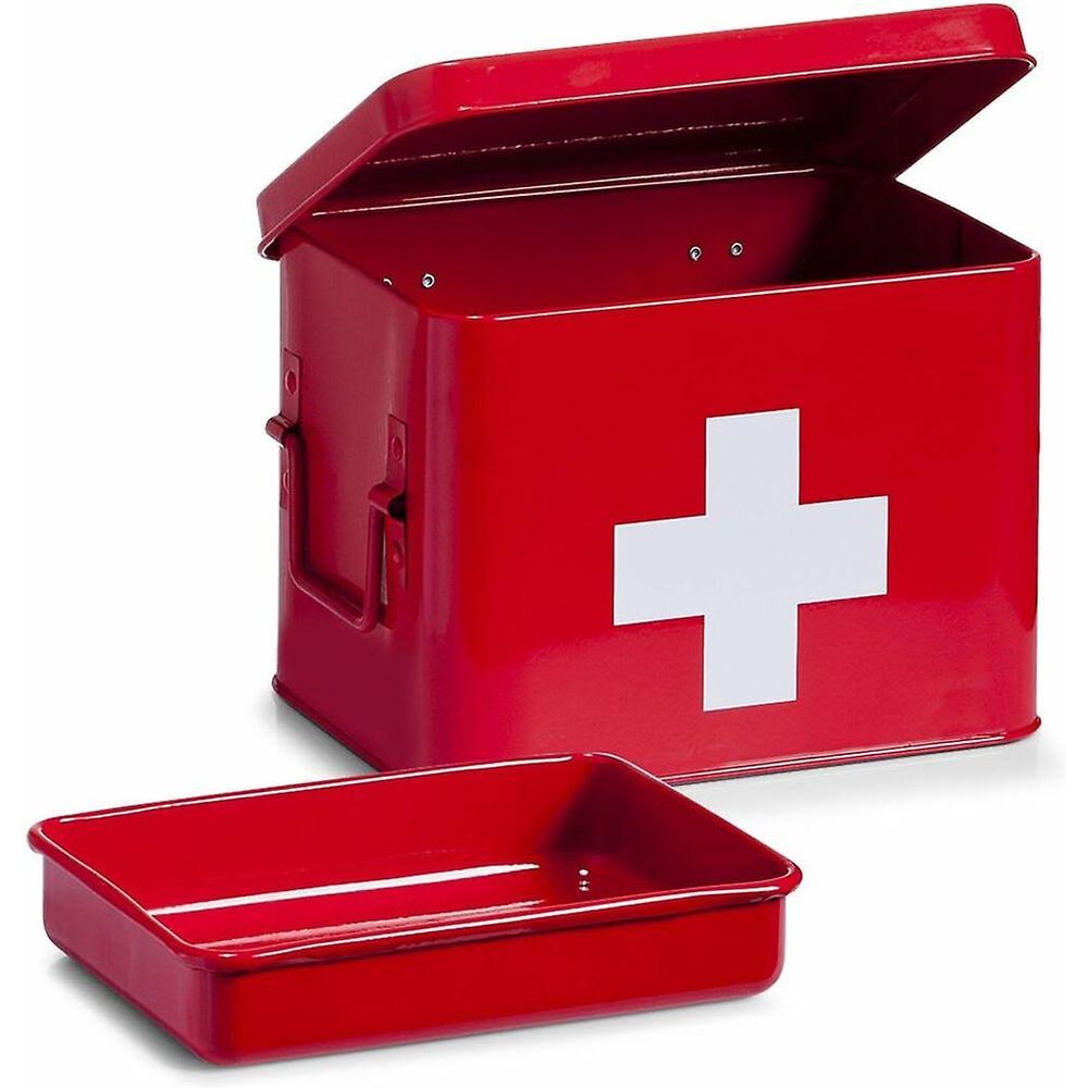 Zeller Present Medizinbox Metall rot bei - 21,5x16x16cm kaufen