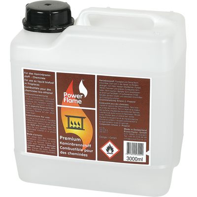 Powerflame Cheminée fuel premium éthanol 3 litres