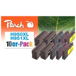 Peach Tintenset HP Nr. 950XL / Nr. 951XL 4x BK, 2x (C, M, Y)