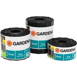 Gardena beeteinfassung rolle 15 cm hoch 9 m lang braun