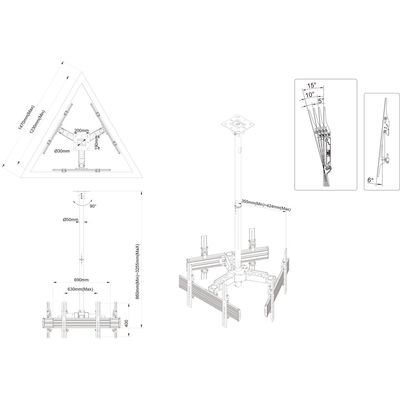 Multibrackets Deckenhalterung MBC3U Professional Bild 8