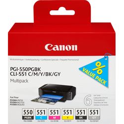 Canon Multipack CLI-551 / PGI-550 C / M / Y / BK / GY