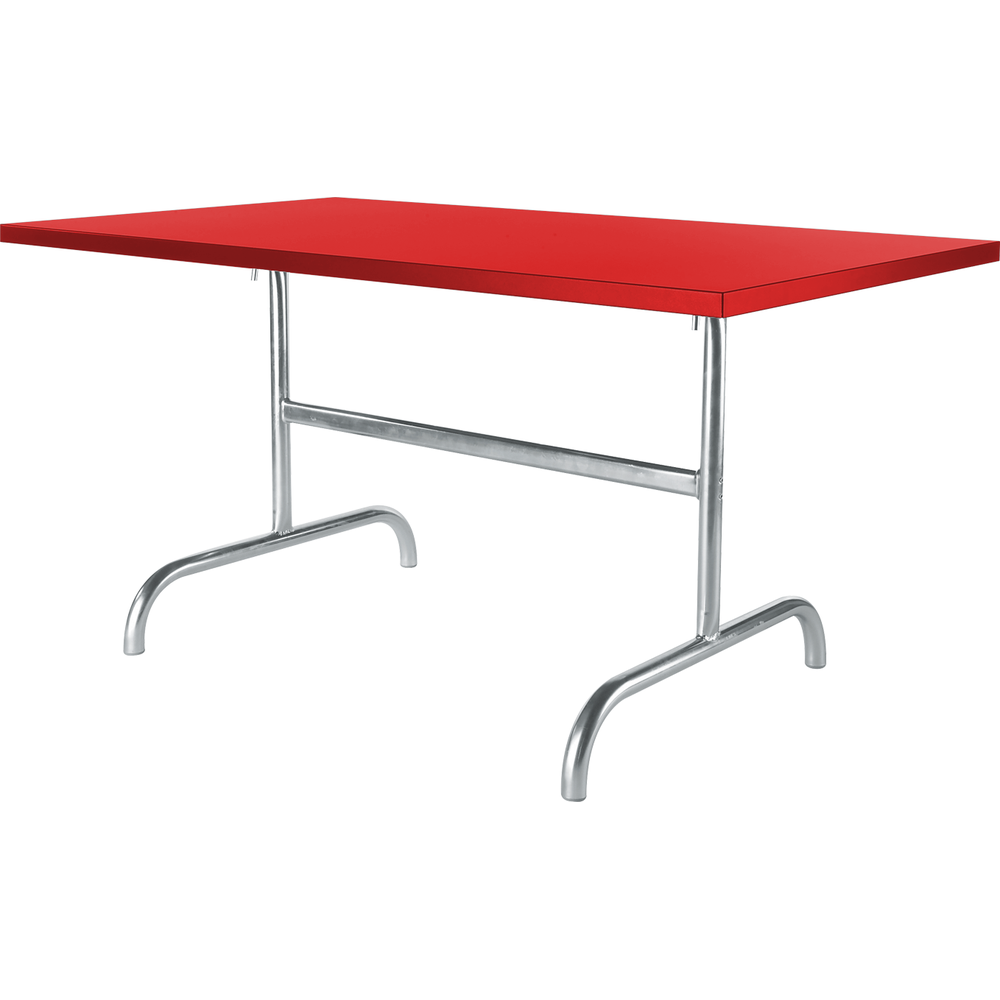 Schaffner Metal table Säntis 140x80 - Hot Dip Galvanized - Red Bild 1