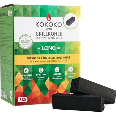 McBrikett Barbecue charbon de bois KOKOKO Pic de température longue : 700?C