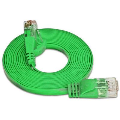 SLIM câble patch Cat 6, UTP, 0.75 m, vert