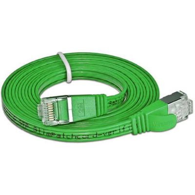 SLIM câble patch Cat 6, STP, 7.5 m, vert