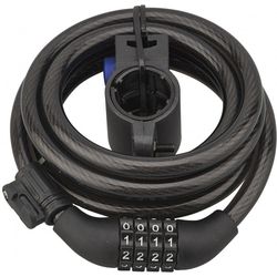 Thirard Cable lock TWISTY 1.8 m, combination lock - steel cable with PVC jacket