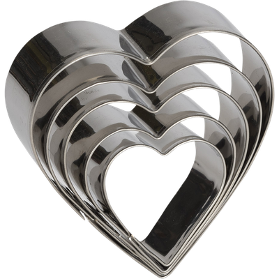 Patisse Cookie cutters heart 5 pieces