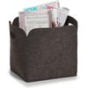 Zeller Present Basket felt anthracite high 30x24x30cm thumb 0