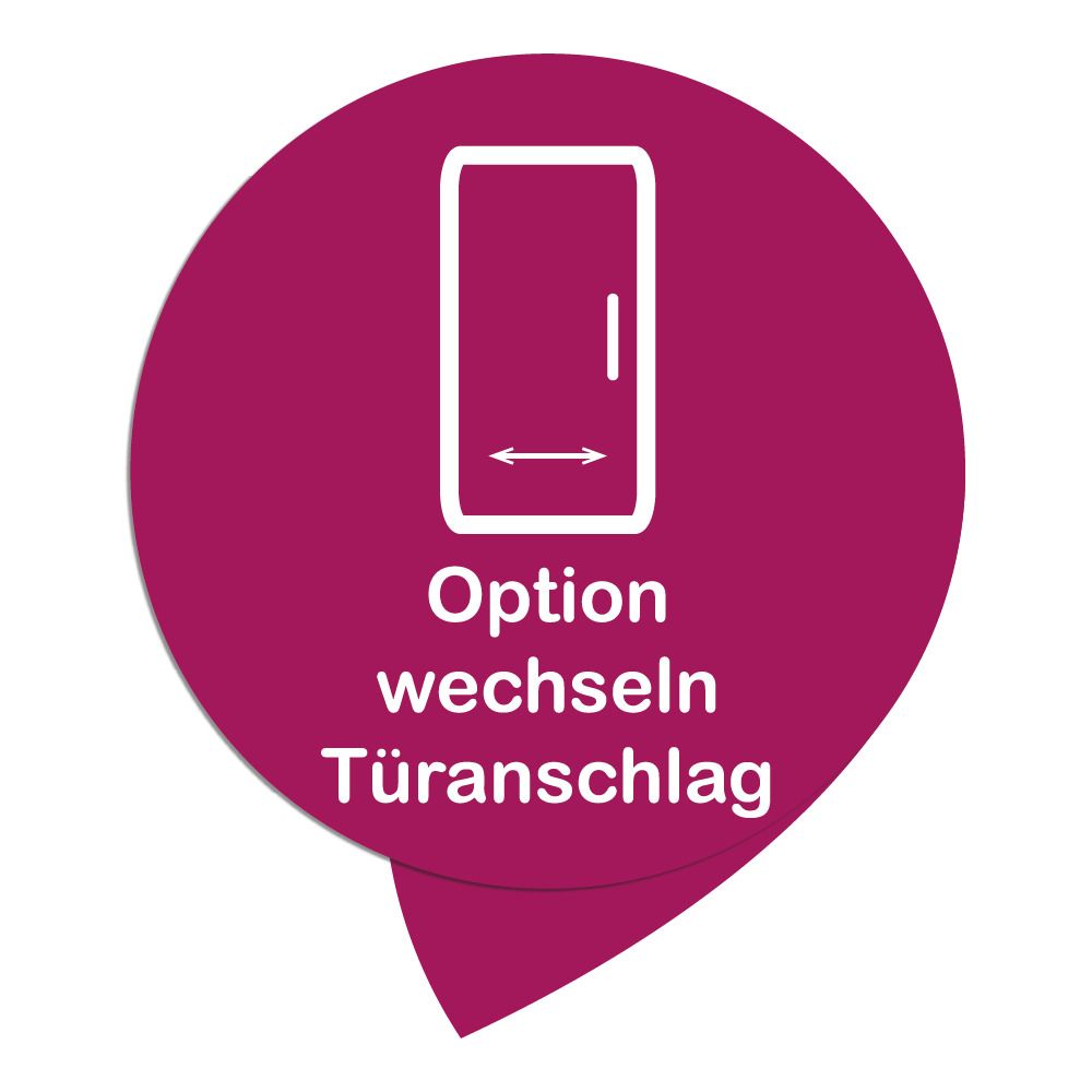 Installation Option Wechsel Türanschlag Kühlgerät Einbau Bild 1