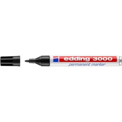 Edding Permanent Marker 3000-1schwa Nr. 3000-1 Bild 2