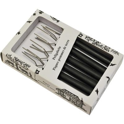 Heidi Cheese Line potato fork black noir argent 6 pieces Bild 2