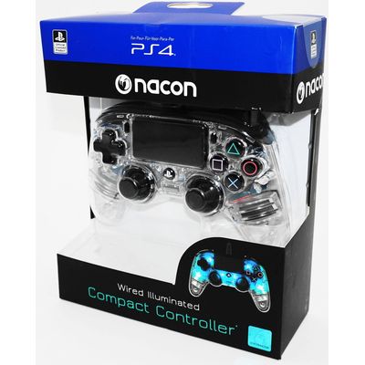 Mando PS4 Nacon Controller Wired Illuminated Compact Blue
