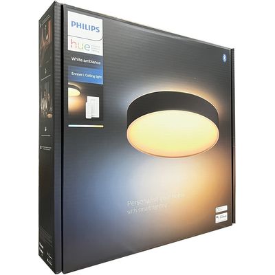 Philips Hue White Ambiance Enrave plafoniera L BT con interruttore dimmer  nero - acquista su