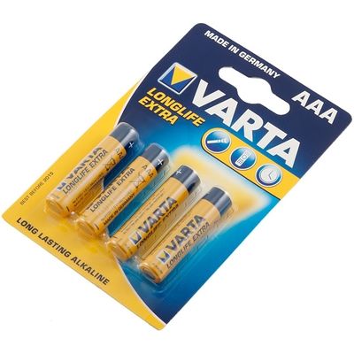 Varta Batterie Longlife 4xAAA LR03, Micro Bild 3