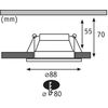 Paulmann Einbauspot Cole Coin 3-Stepdim Set, 18W,2700K,Schwarz/Silber thumb 0