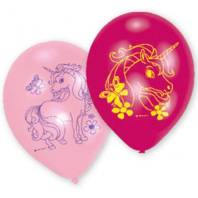 Amscan 6 balloons unicorn 22.8cm Bild 2