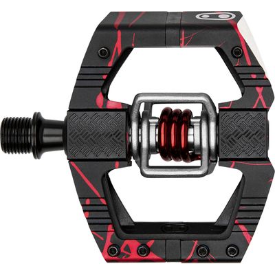 Crankbrothers Pédale Mallet E LS Splatter rouge