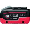 Metabo Pacco batteria LiHD 18V - 8,0 Ah (625369000) thumb 0