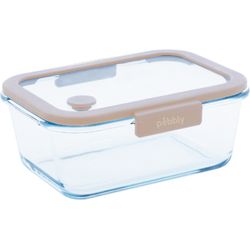 Pebbly Vacuum glass storage jar 22.8x18.5x9.1cm, 1.9l