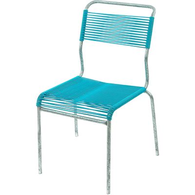 Schaffner Chaise spaghetti Säntis sans accoudoirs - galvanisée à chaud - turquoise Bild 6