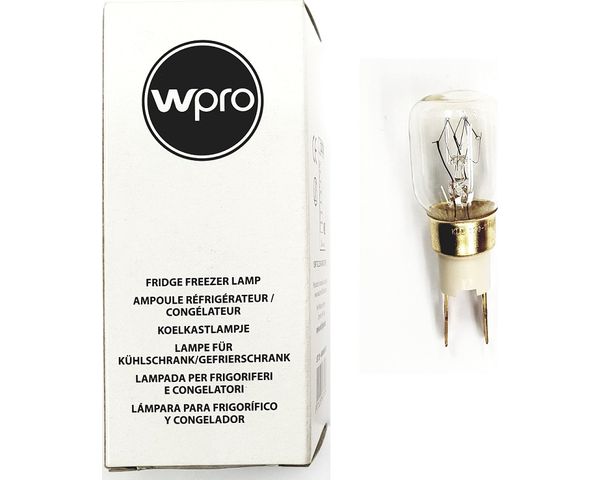 WHIRLPOOL WPRO LAMPADINA PER FRIGO FRIGORIFERO CONGELATORE 15W T-CL-  484000000979