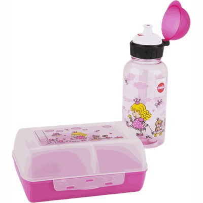 Emsa Trinkflasche und Dose Kids Set Prinzessin