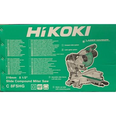 HiKOKI C10RJWAZ Sega circolare da tavolo da 1.500 watt 255 mm con sottotavolo