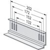 Apranet Slide rails 1 pair, screw mounting, 202 mm