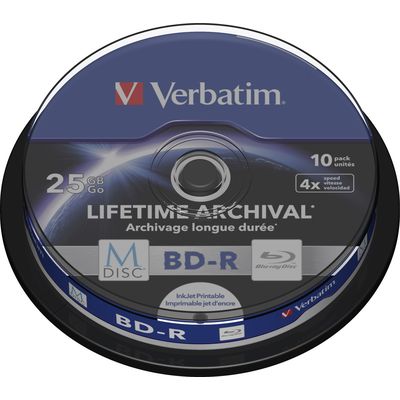 Verbatim BD-R M-Disc 25 GB, spindle (10 pieces)