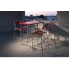 Schaffner Metal bar table Säntis 130x70 - Hot Dipped Galvanized - Pastel Sand thumb 0