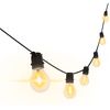 Century Catena Fiesta LED nera trasparente