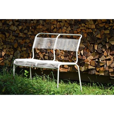 Schaffner Spaghetti Bench Säntis 2er without armrest - Hot Dip Galvanized - Anthracite Bild 3