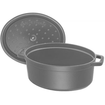 Staub Topf oval schwarz 2.35 lt. 23cm Bild 8